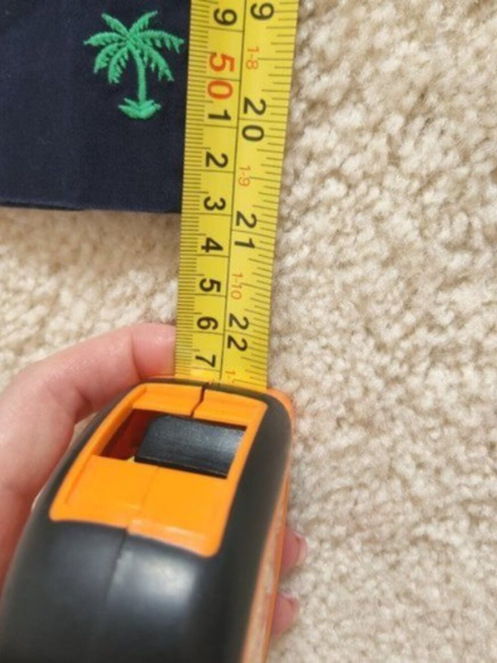 Talbots Navy Palm Tree Capri Cropped Pant Size 6P - Picture 6 of 8